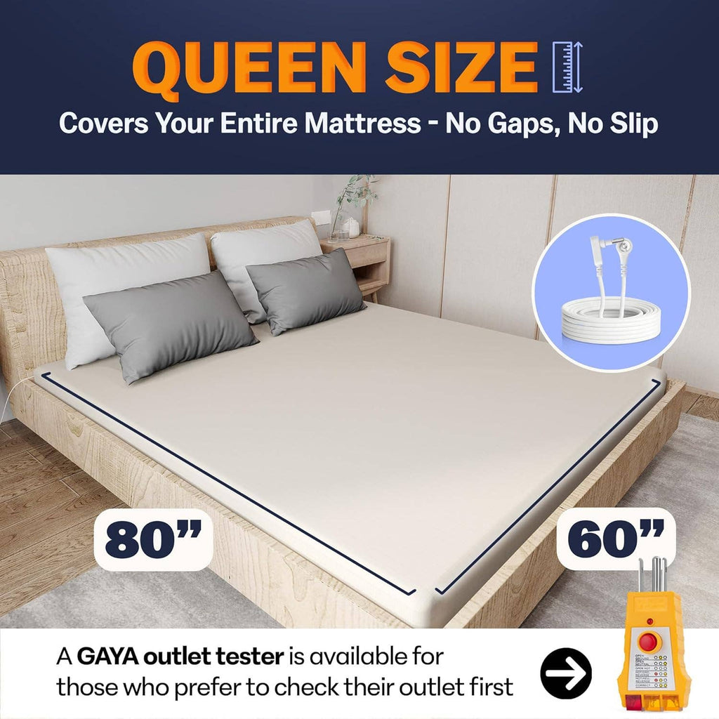 GAYA Grounding Sheet - Fitted | Queen | Gray