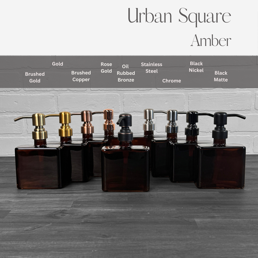 Urban Square Recycled Glass Soap Dispenser