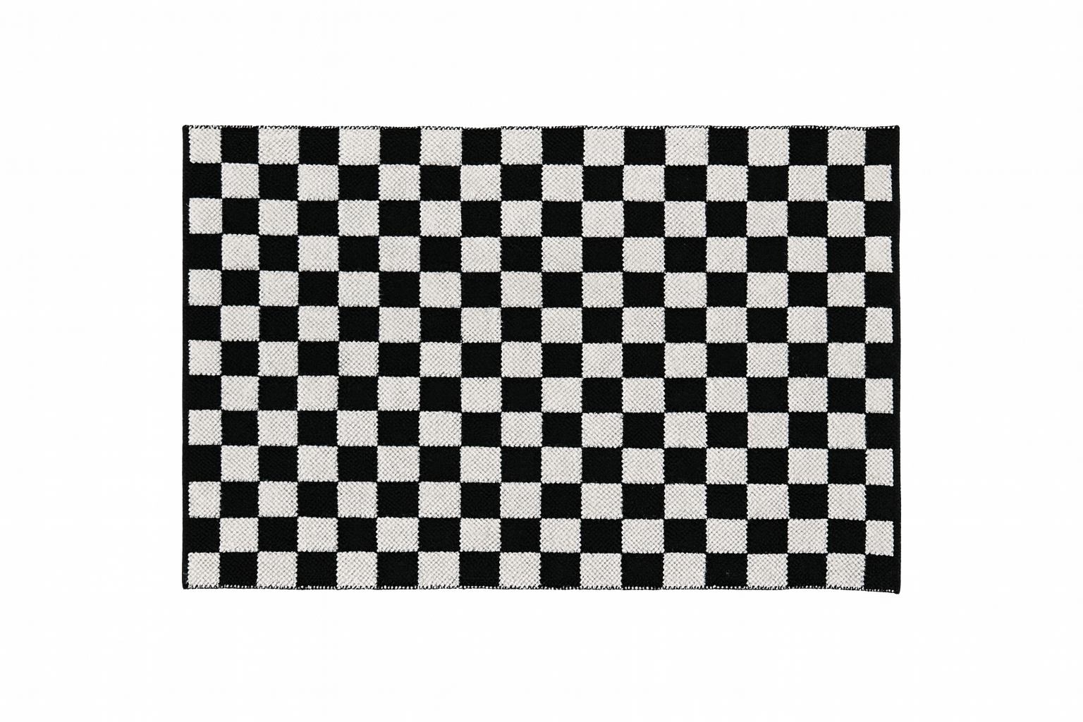 Outdoor Layering Rug, Checkered, size 24x36 