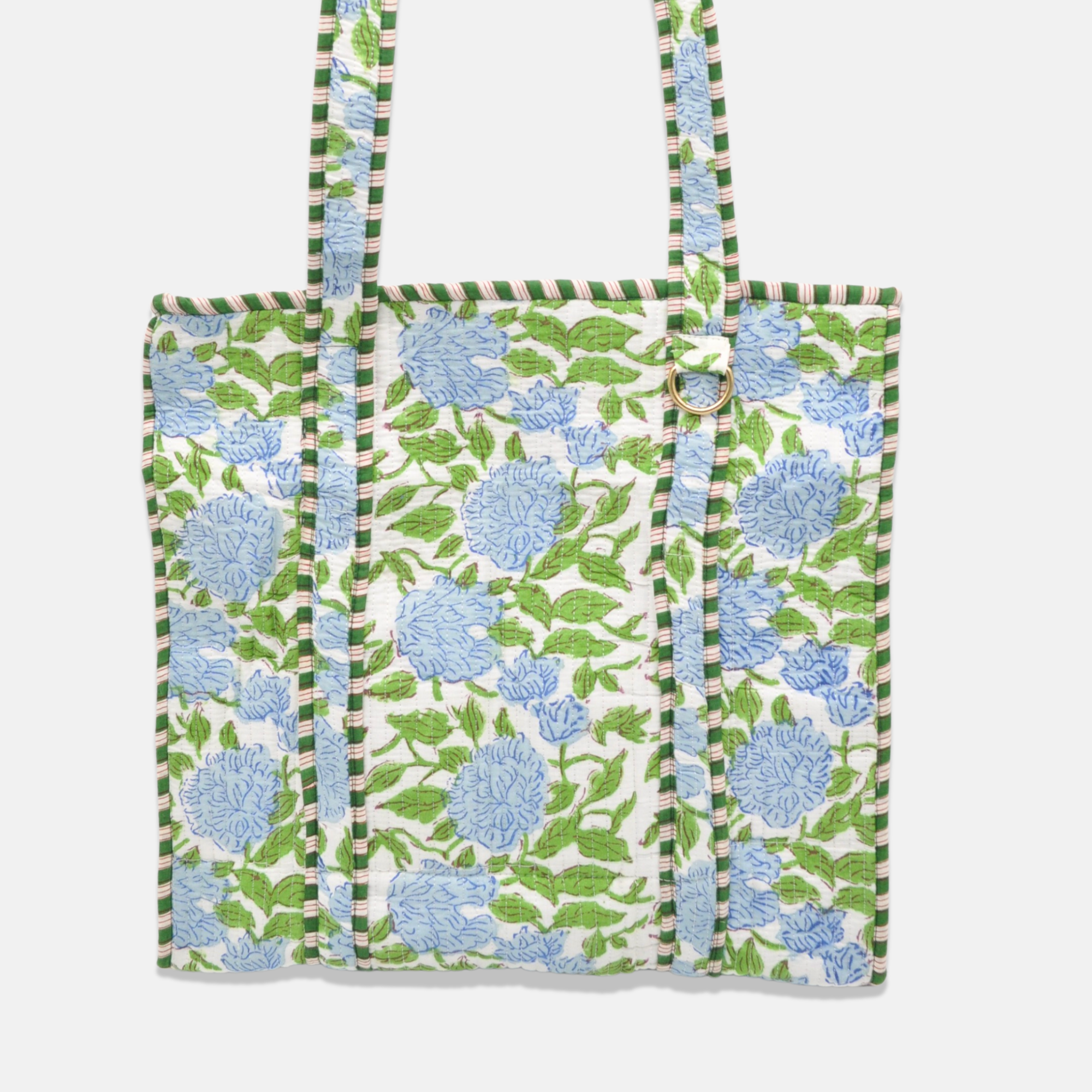 Cotton Floral Tote, Hydrangea and Chrysanthemum