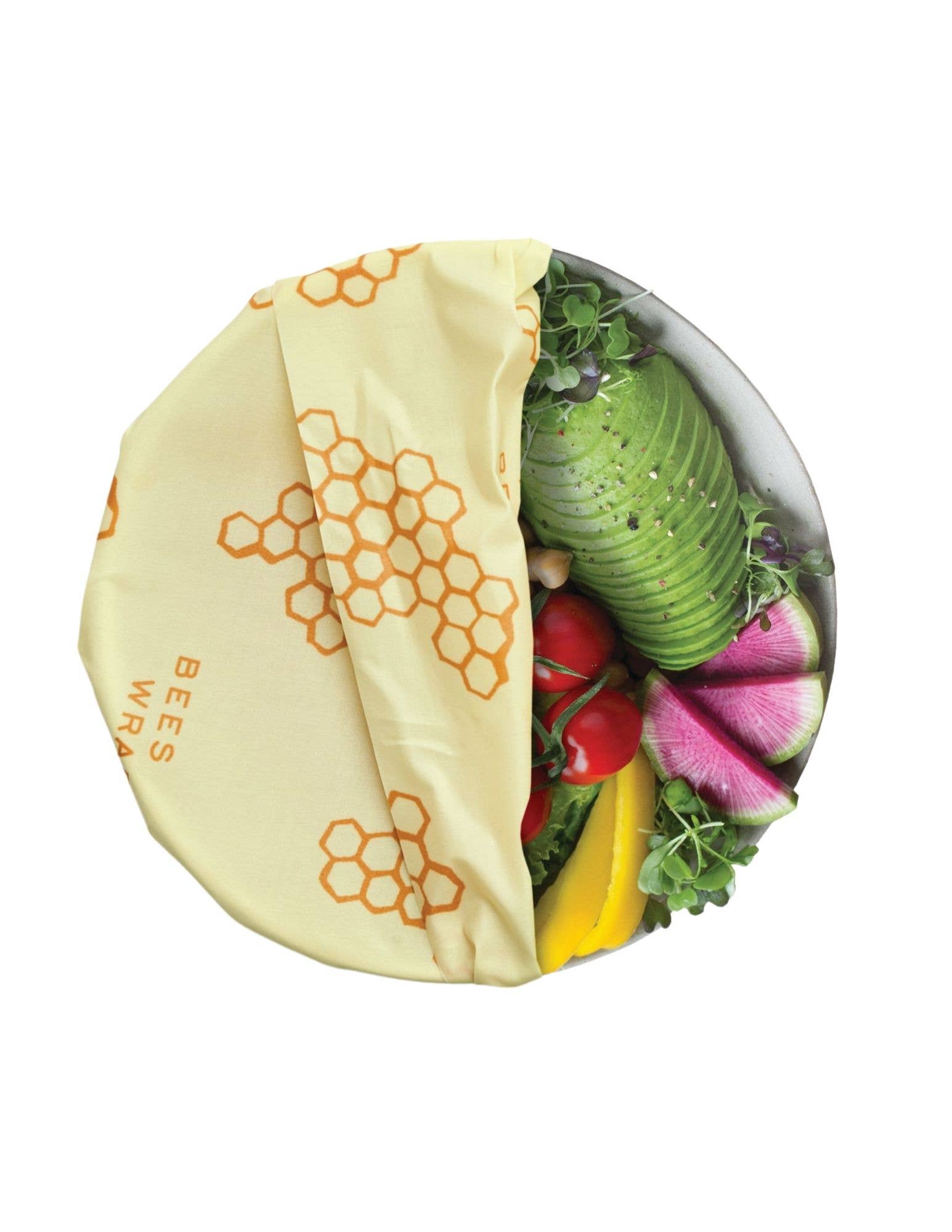 Large Beeswax Food Wrap - Honeycomb Print