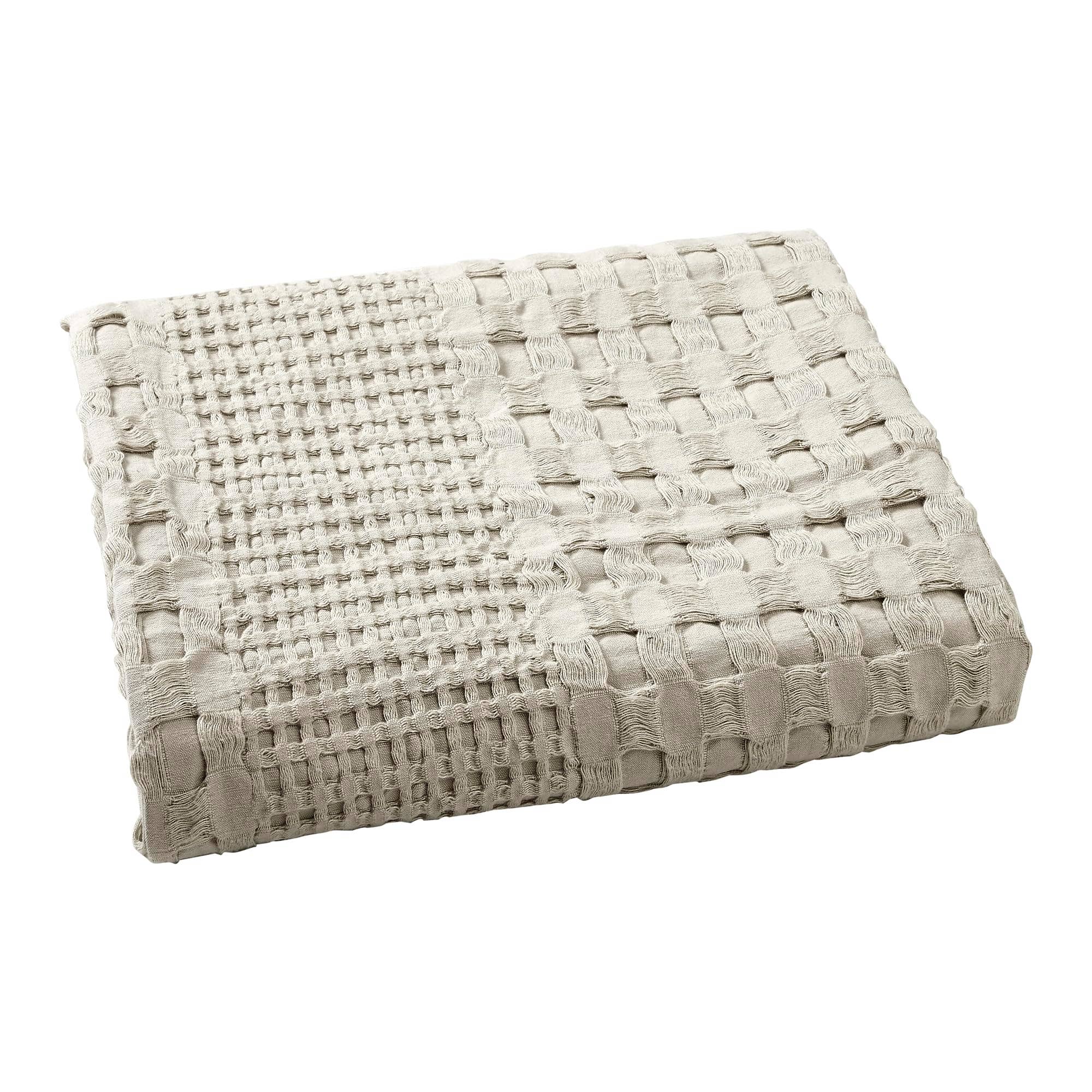 VHC Brands Waffle Weave Natural Body Pillow Cover, 20x54 - Farmhouse Boho Decorative Throw Pillow Sham