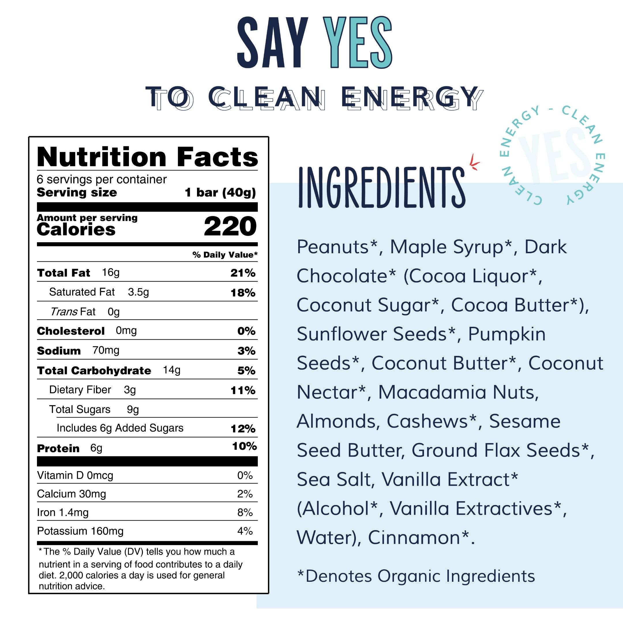 YES Bar Peanut Butter Dark Chocolate