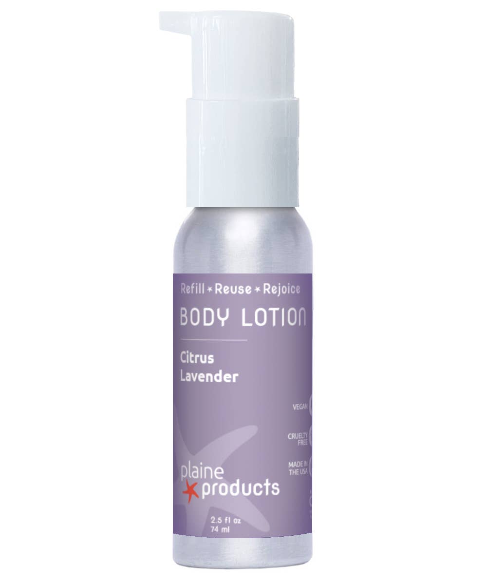 Travel Size Body Lotion 2.5 oz (pump included)