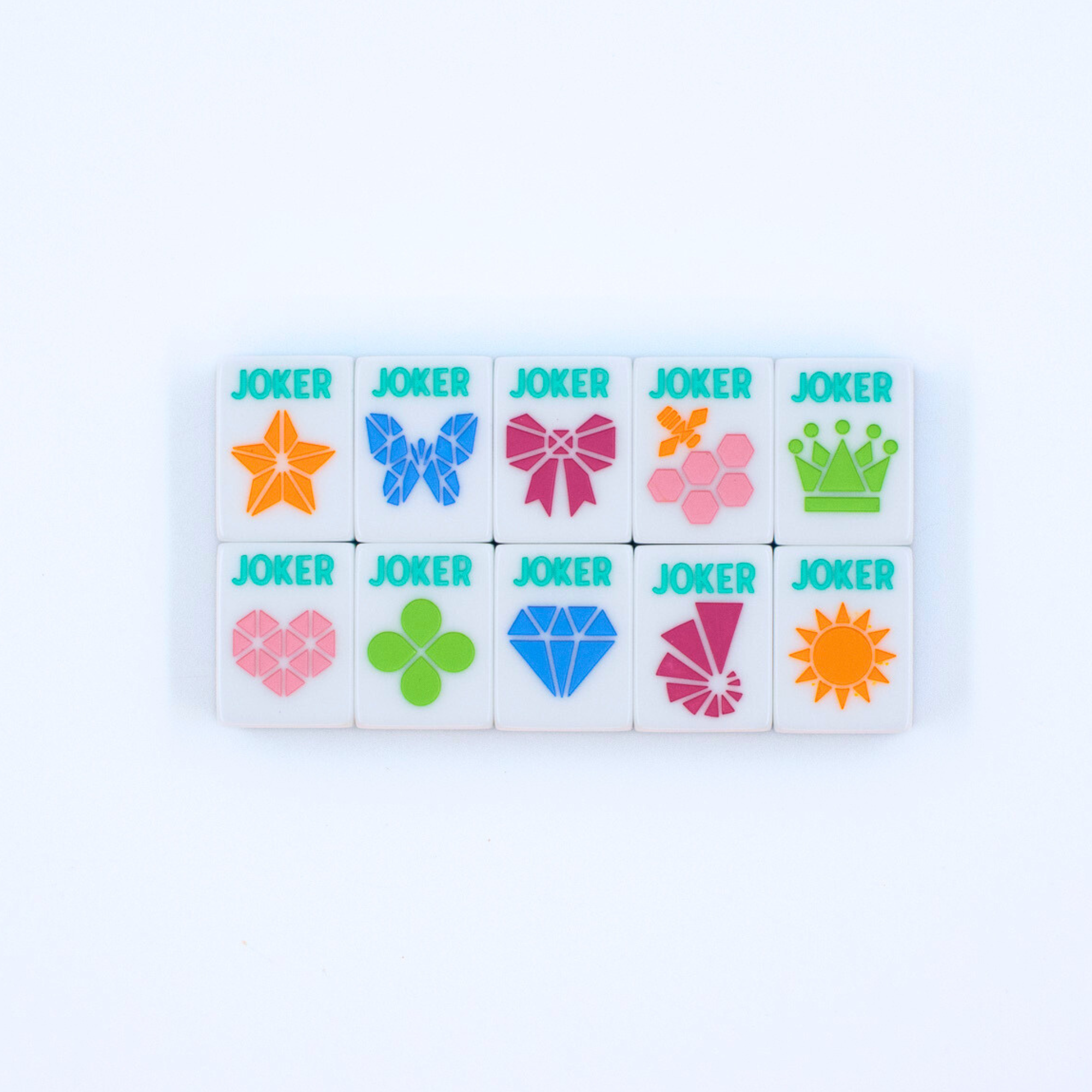 Crystal Prism Blue | Mahjong with Bold Angles and Vibrant Vibes