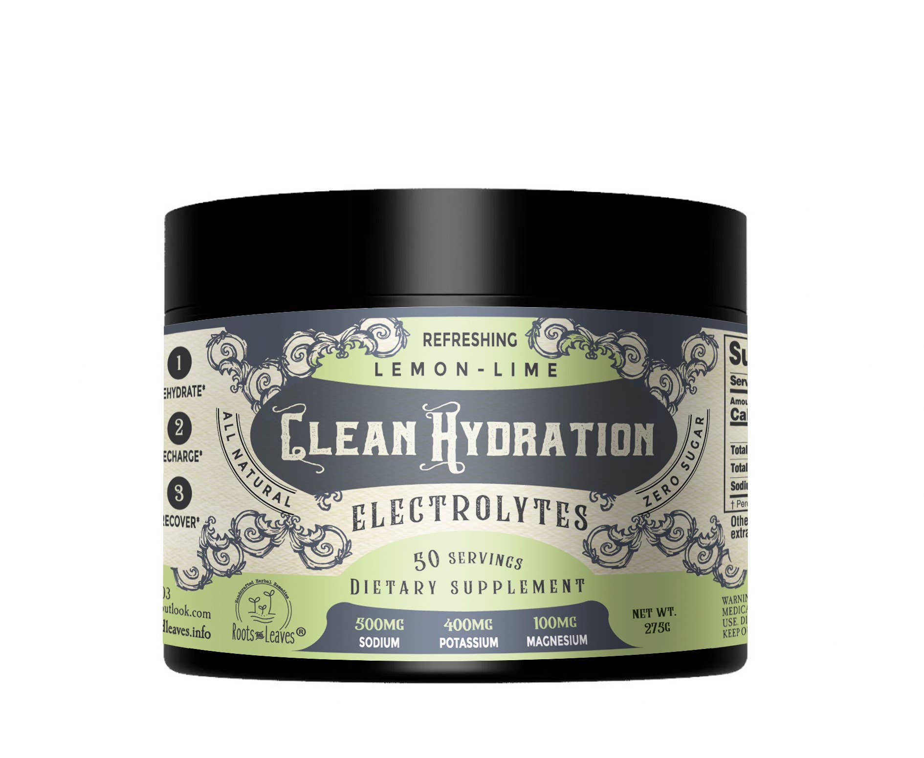 Clean Hydration Electrolytes- Lemon Lime