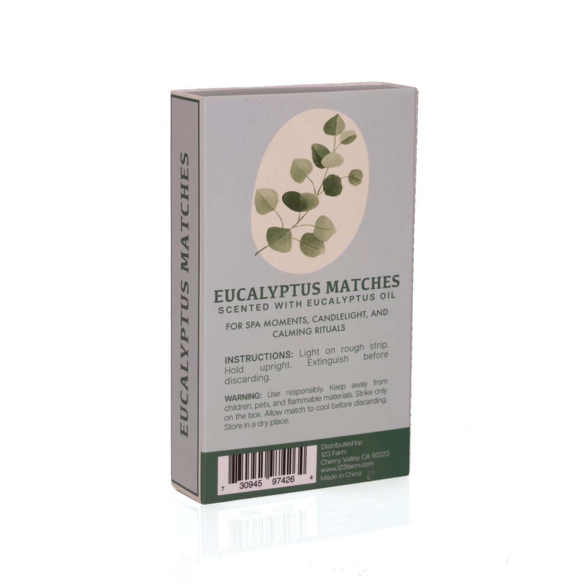 Eucalyptus Scented Matches, Long (3.78")