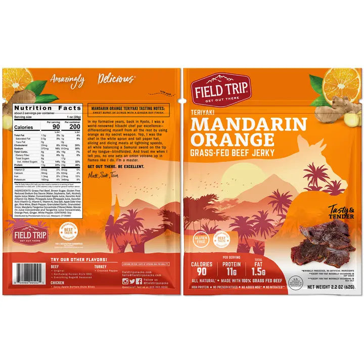Mandarin Orange Beef Jerky (2.2oz)