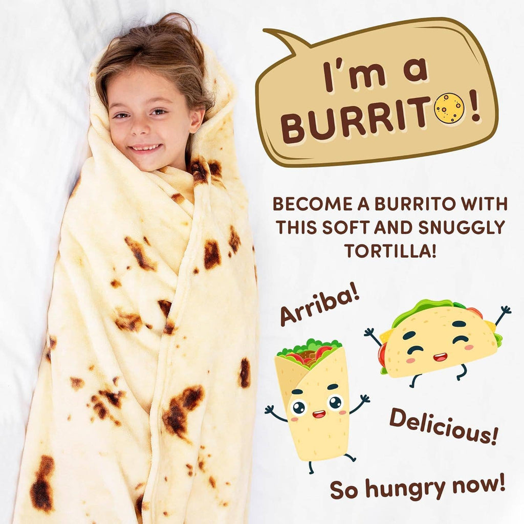 Tortilla Blanket With Tinfoil/Drawstring Bag Packaging