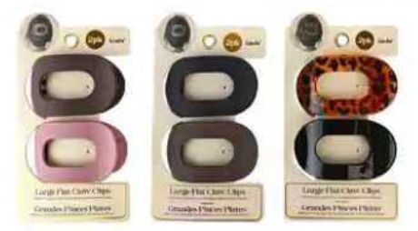 Lindo Large Flat Claw Clips