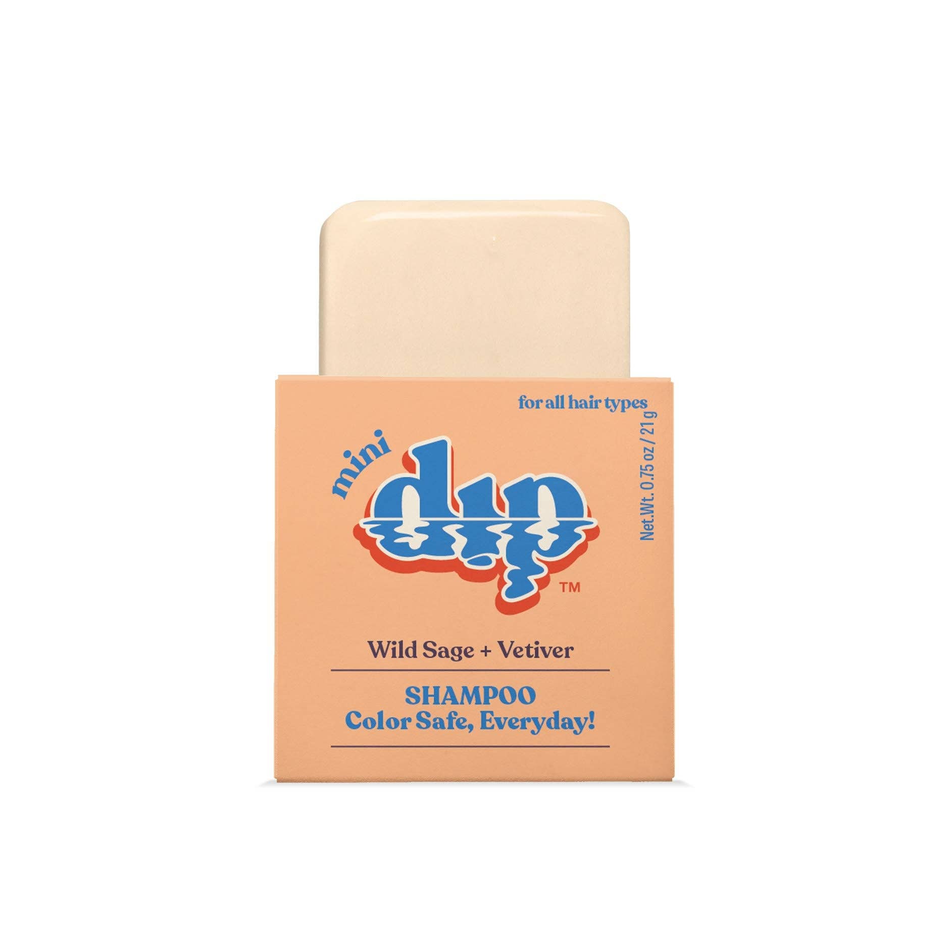 Mini Dip Shampoo Bar: Color Safe, Everyday - Wild Sage & Vetiver