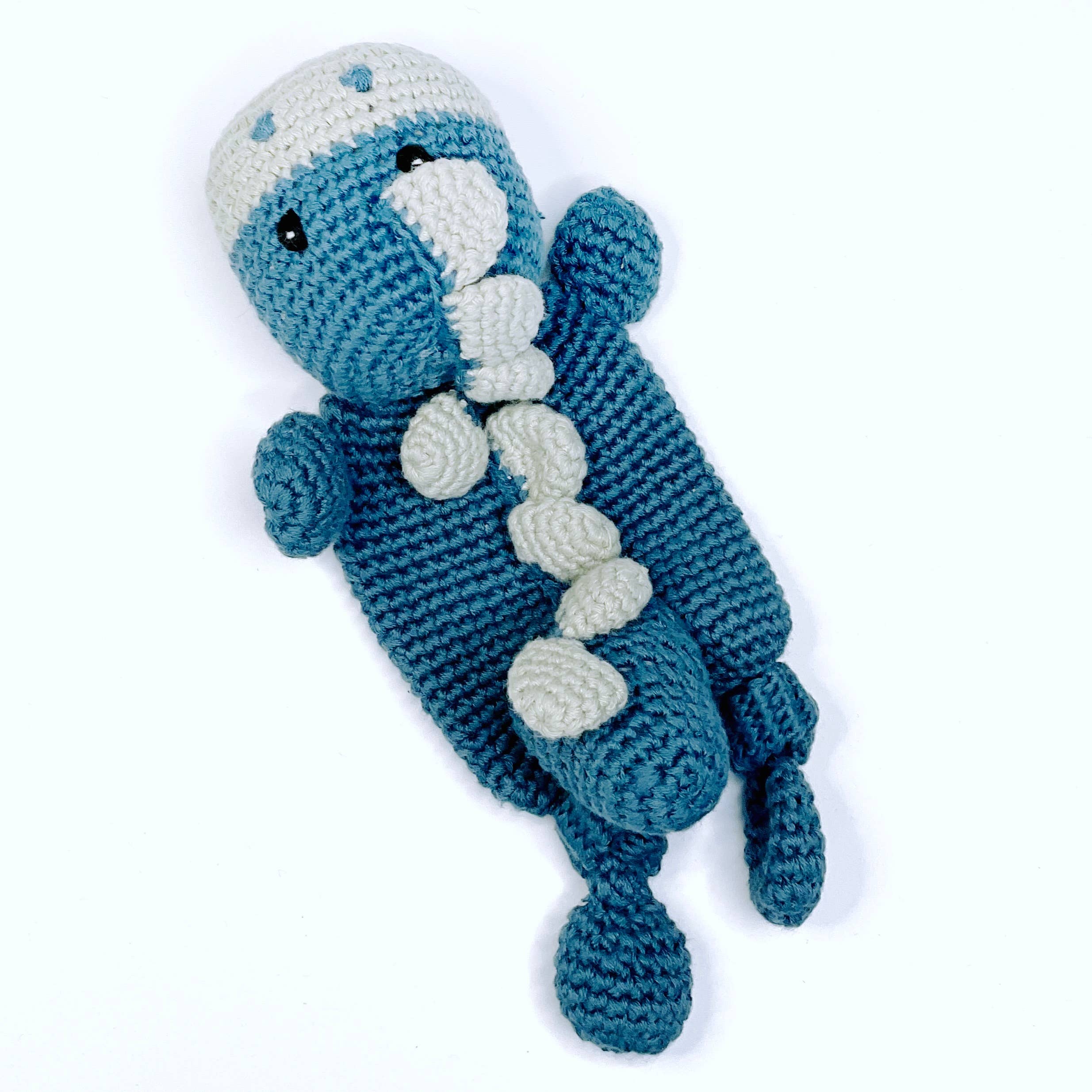 Dinosaur Lovey – Handmade Organic Cotton Flat Baby Toy