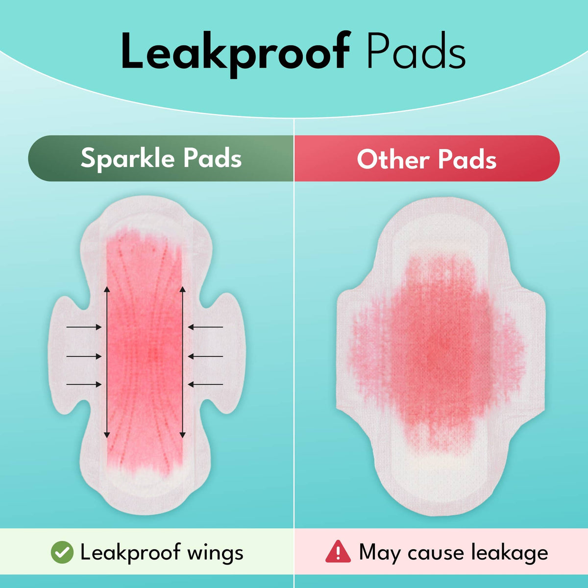 Sparkle Plant-based Maxi Pads - Super 10ct - For Day time