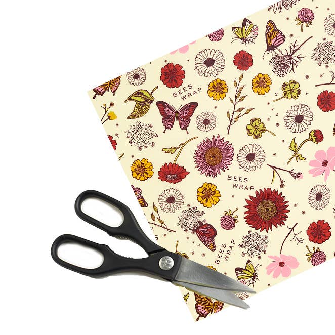 Cut-to-Size Roll Beeswax Food Wrap - Meadow Magic