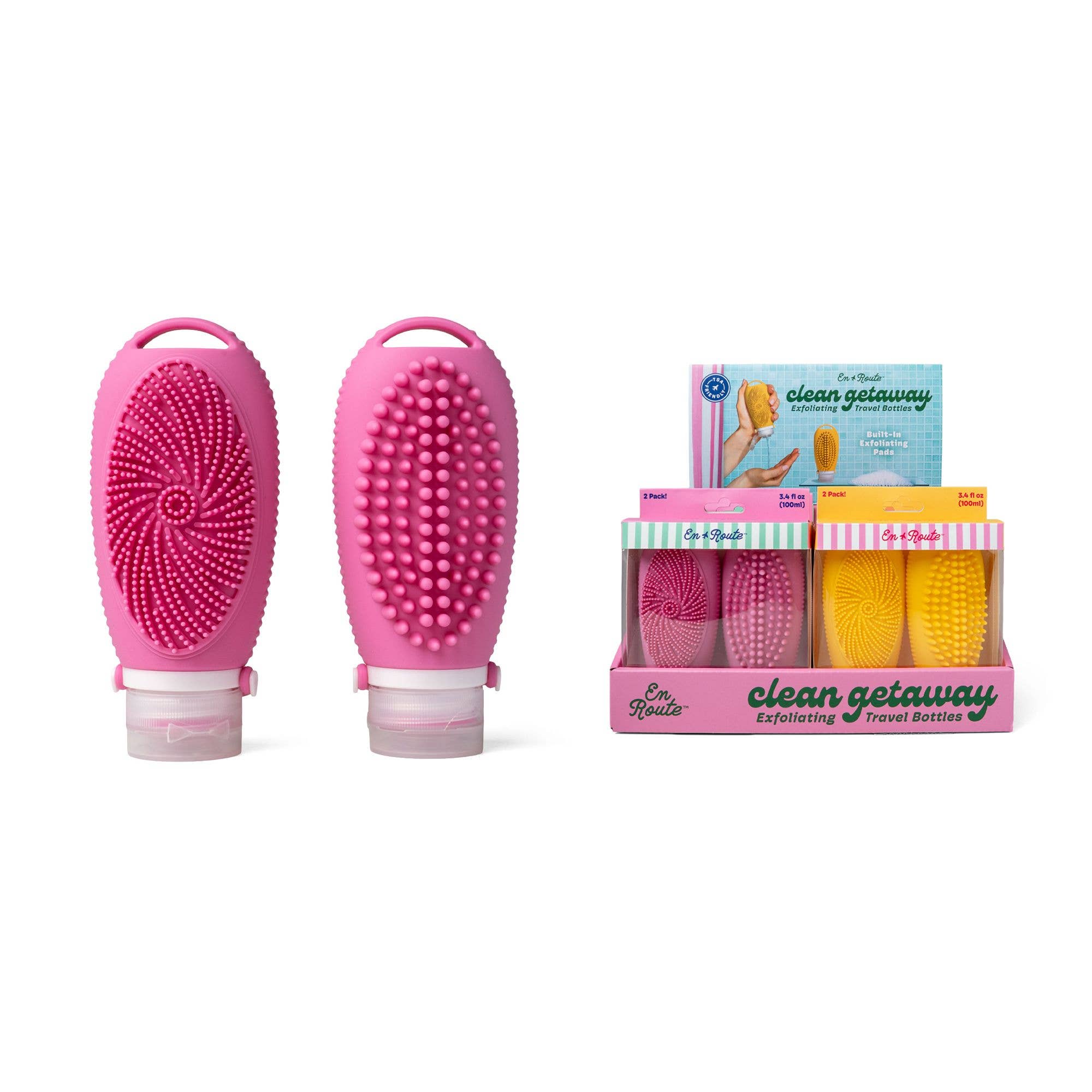 En Route Clean Getaway All-In-One Scrub Bottles