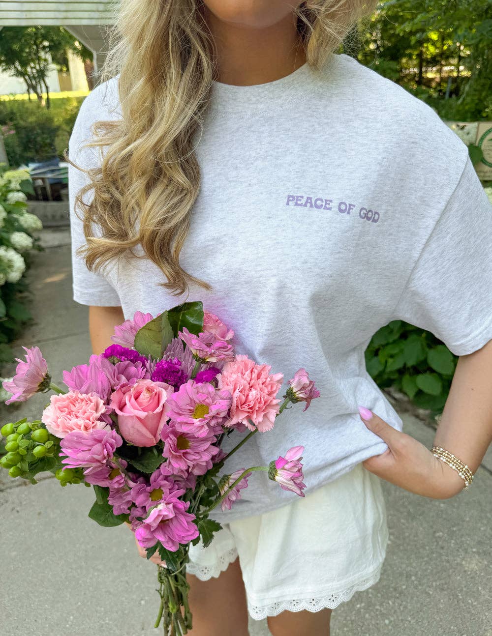 Peace of God Grey Unisex Tee