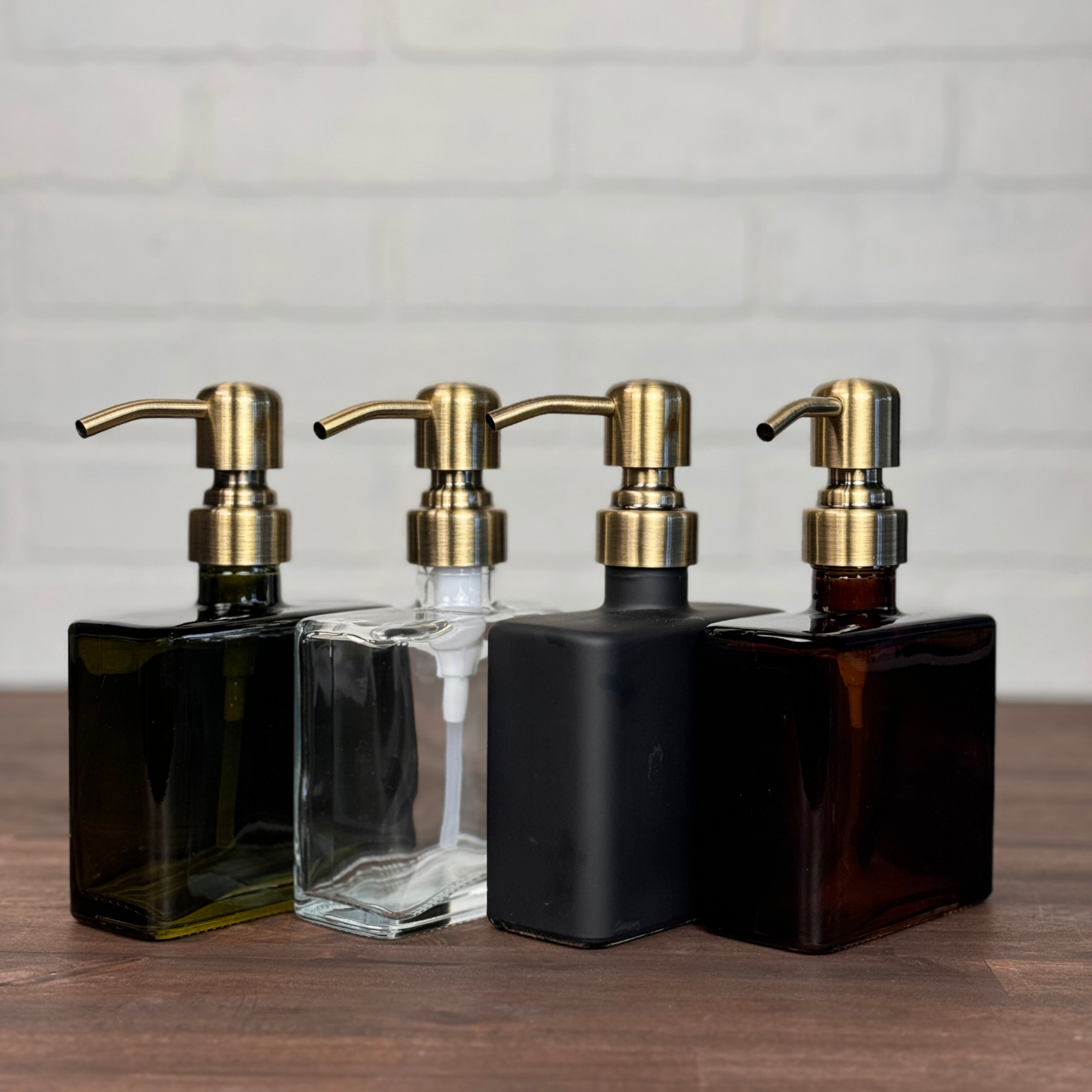 Urban Square Recycled Glass Soap Dispenser