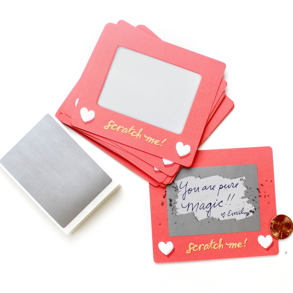Scratch-off Valentine Cards - Scratch-A-Sketch