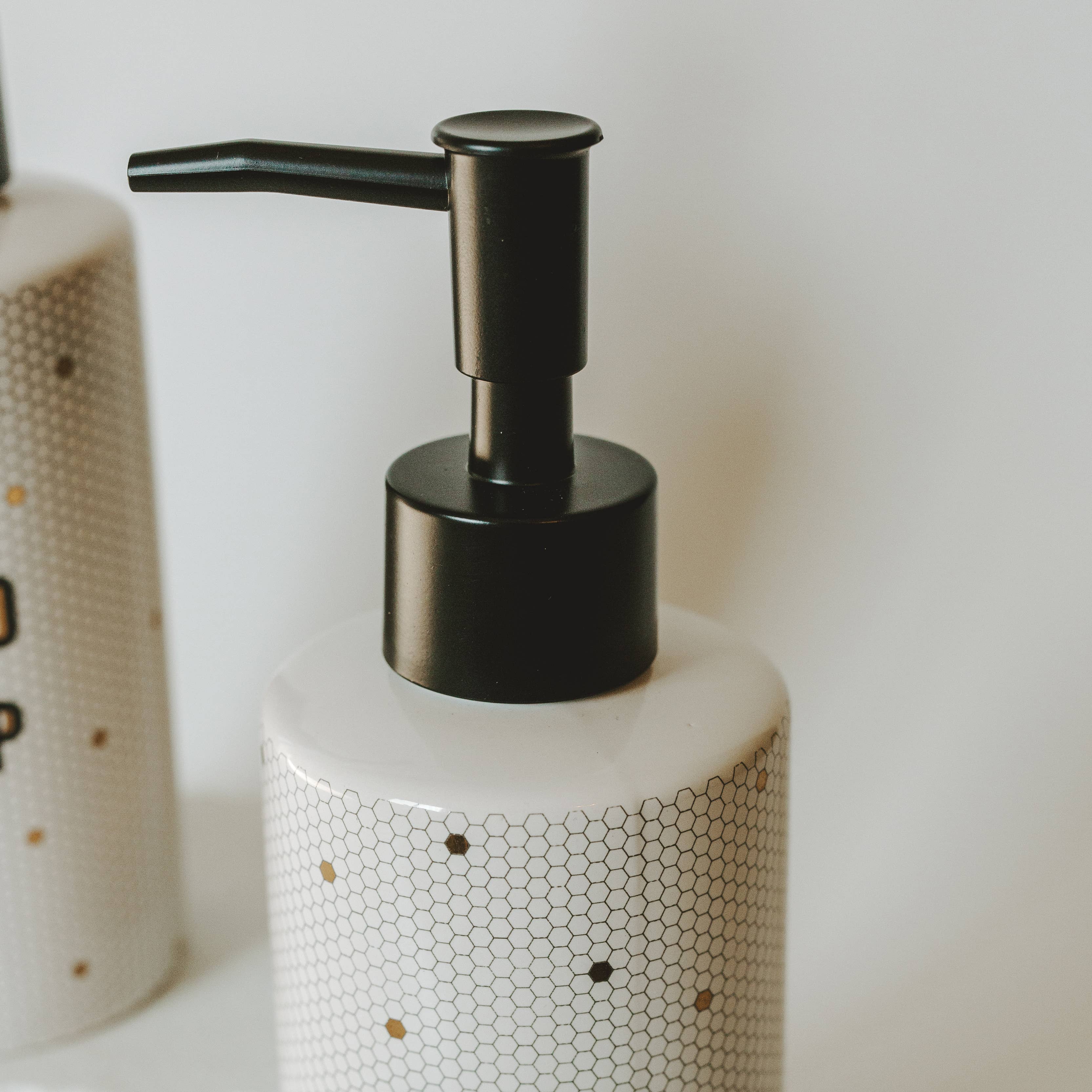 8.5oz Honeycomb Tile Dish Soap Dispenser