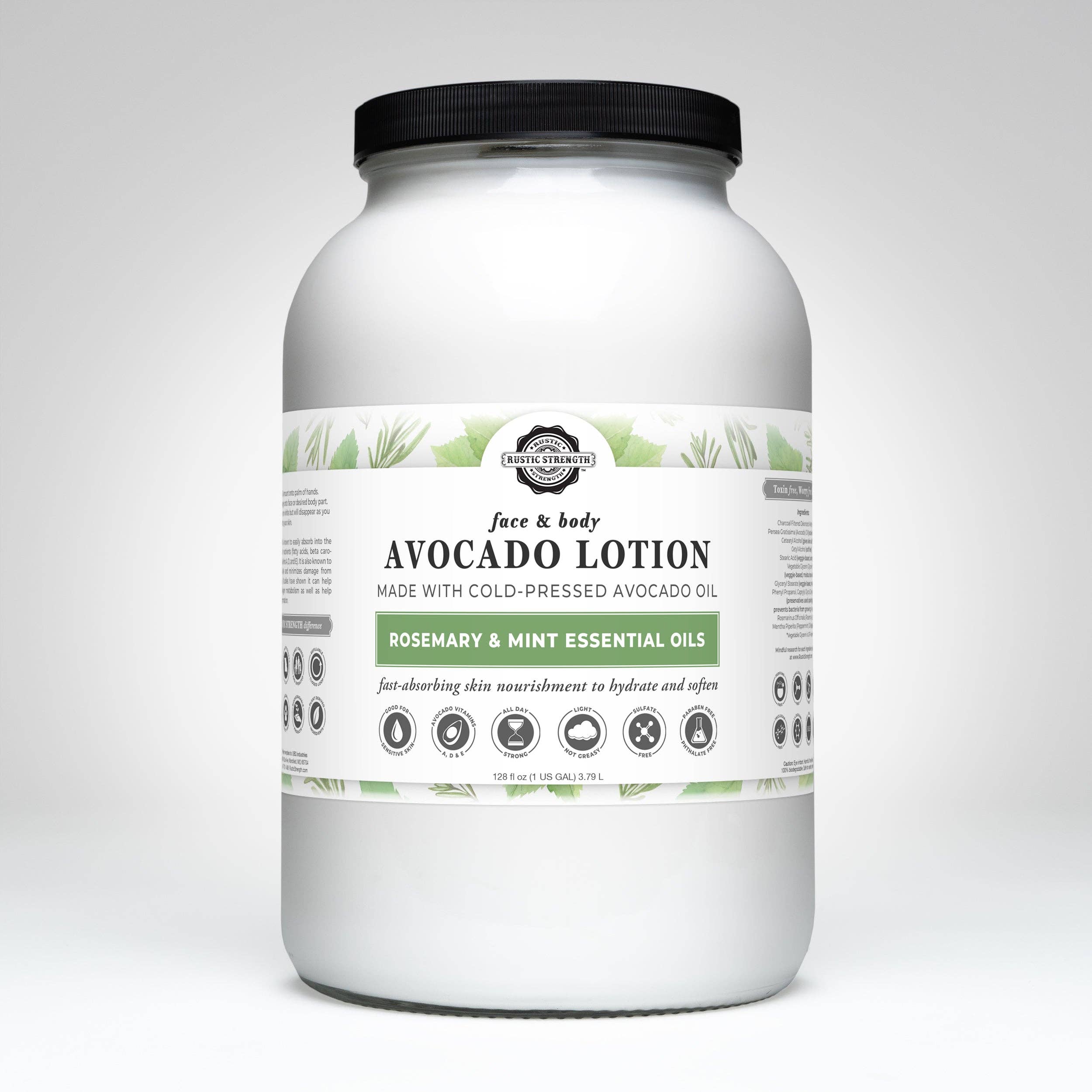 Rustic Strength Avocado Lotion for Face & Body