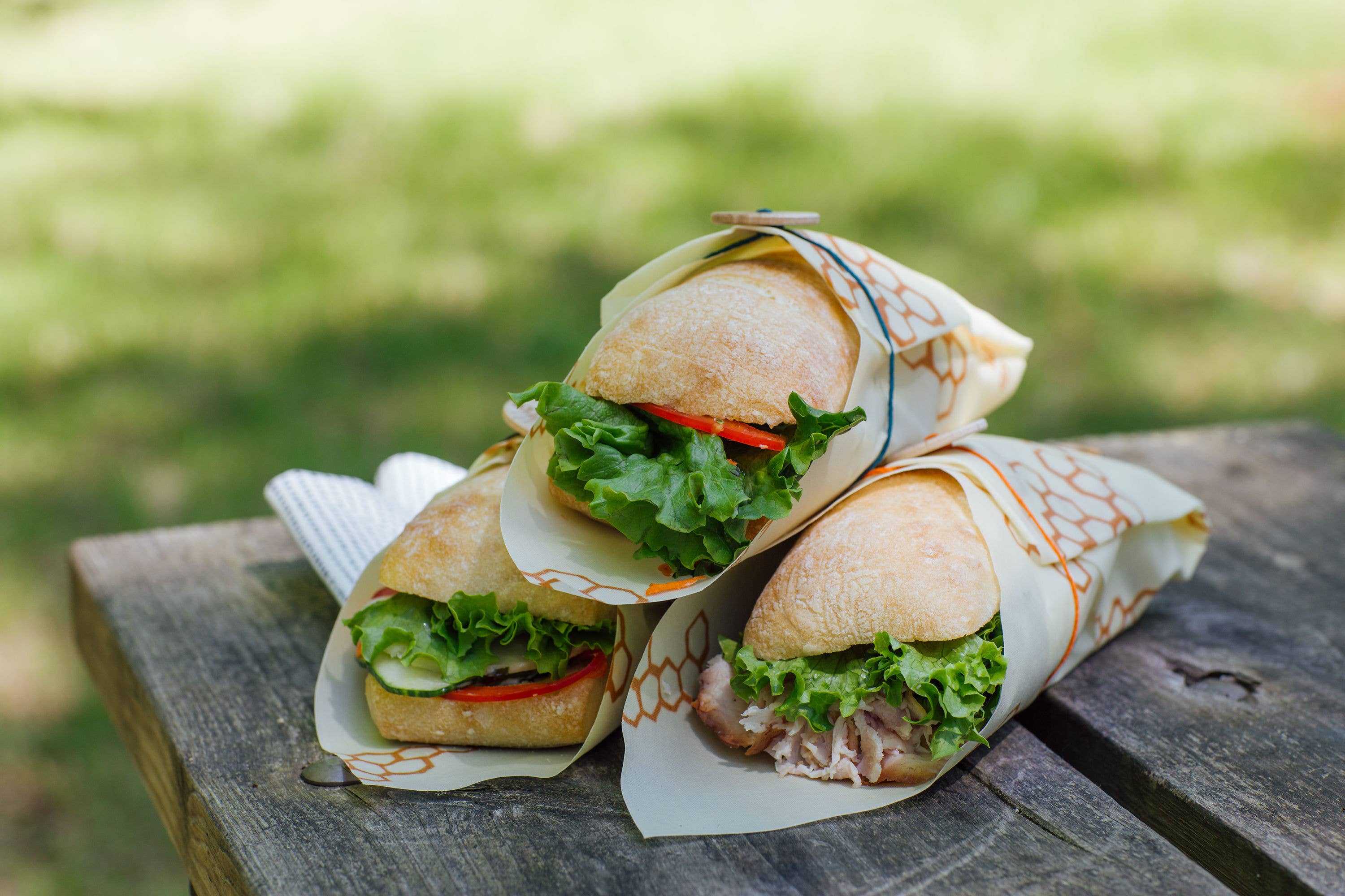 Sandwich Beeswax Food Wrap - Honeycomb