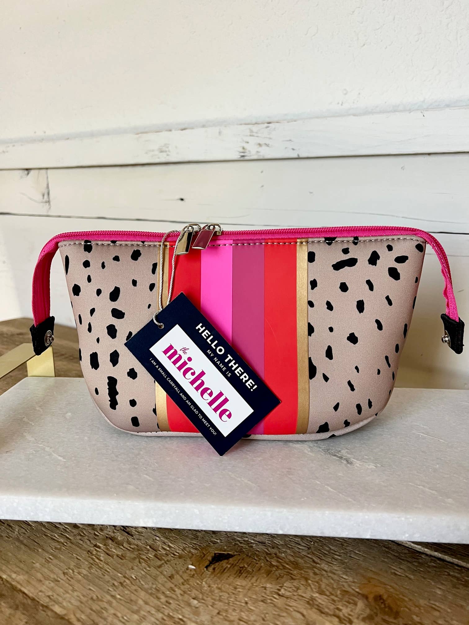 The Michelle Small Neoprene Makeup Bag