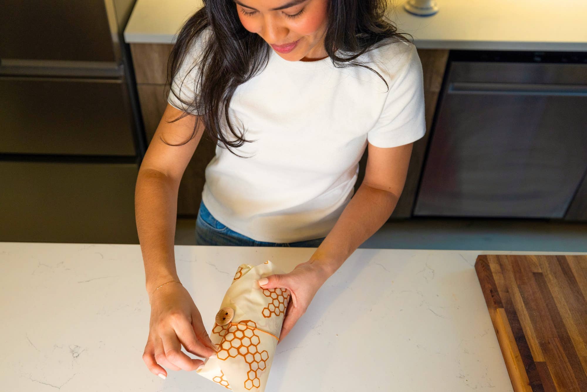 Sandwich Beeswax Food Wrap - Honeycomb