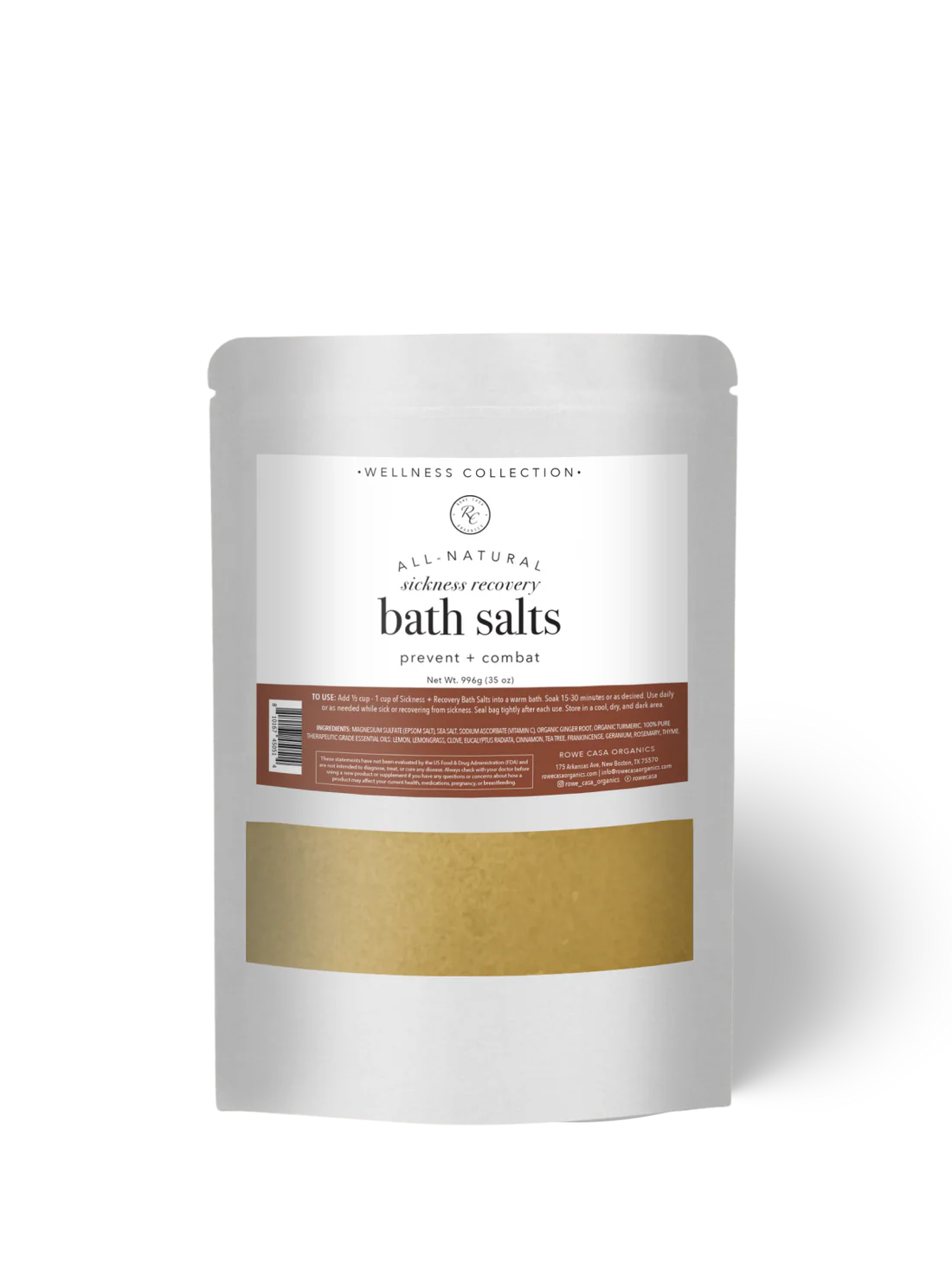 Rowe Casa Sickness Recovery Bath Salts 35oz