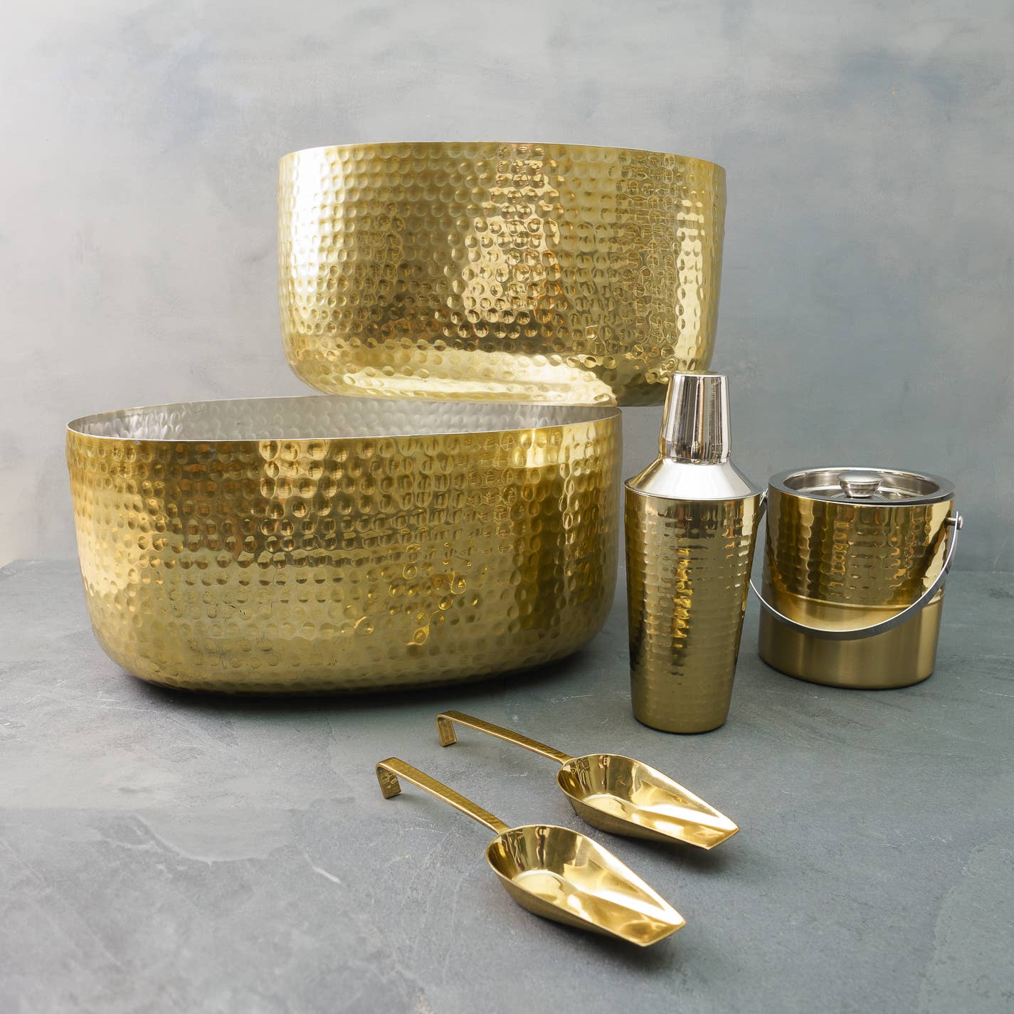 Gold Barware Set, S/6, 2