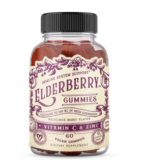Elderberry Gummies with Vitamin C & Zinc
