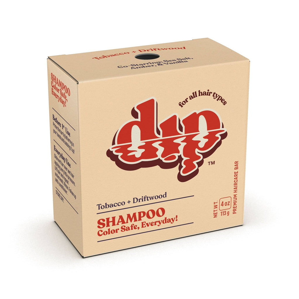 DIP Color Safe Shampoo Bar for Every Day - Tobacco & Driftwood