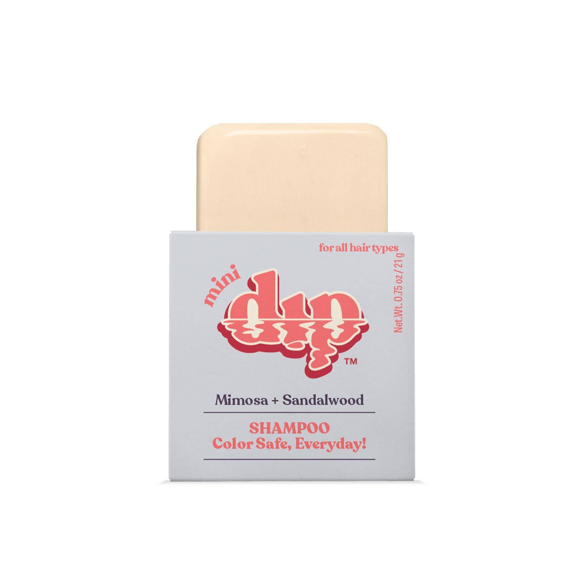 Mini Dip Color Safe Shampoo Bar for Every Day - Mimosa & Sandalwood