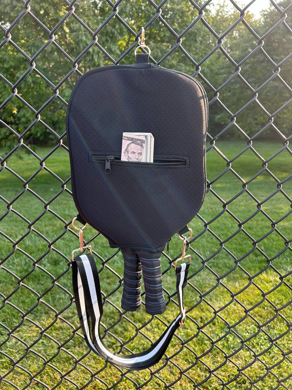 Pickleball Paddle Bag with Strap and Pocket for Pickle Ball