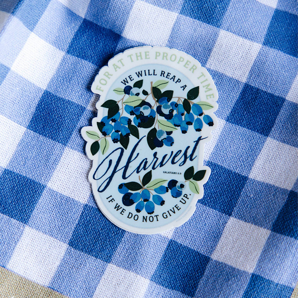 Blueberry Faith Decal Sticker