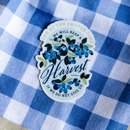 Blueberry Faith Decal Sticker