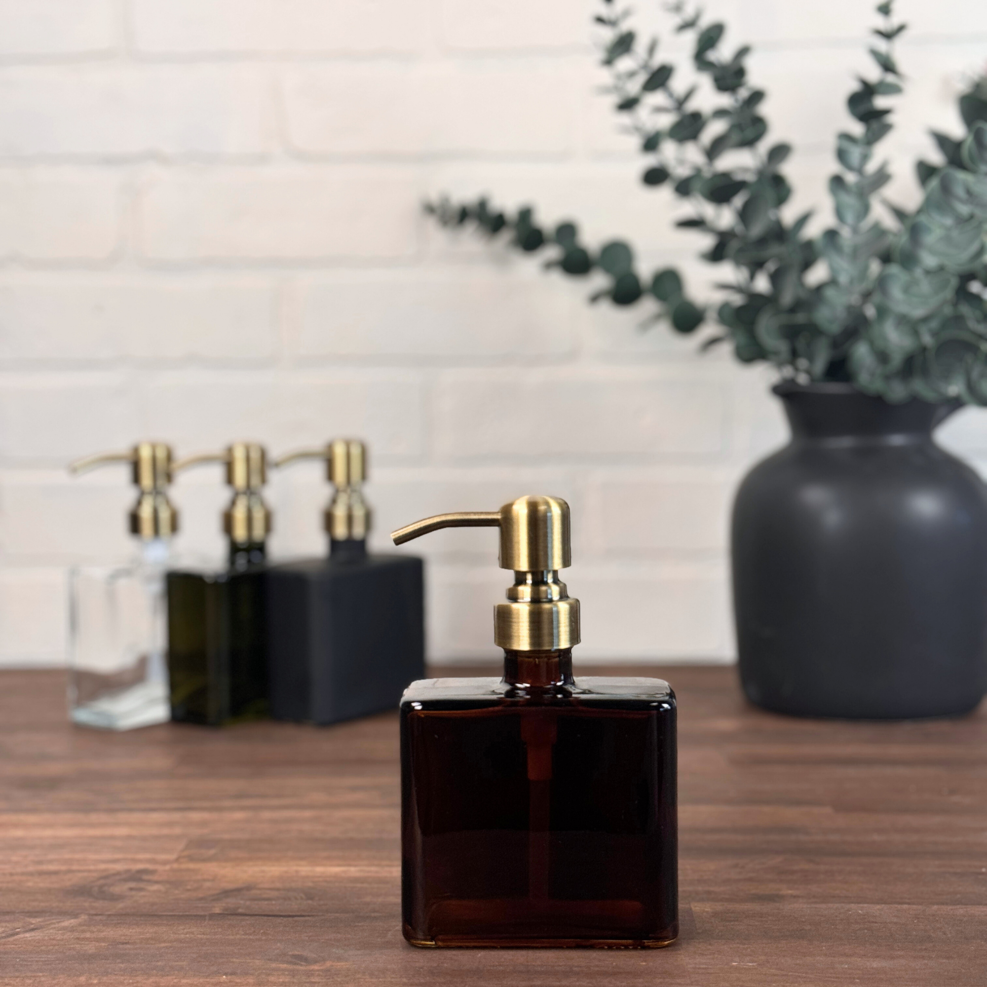 Urban Square Recycled Glass Soap Dispenser