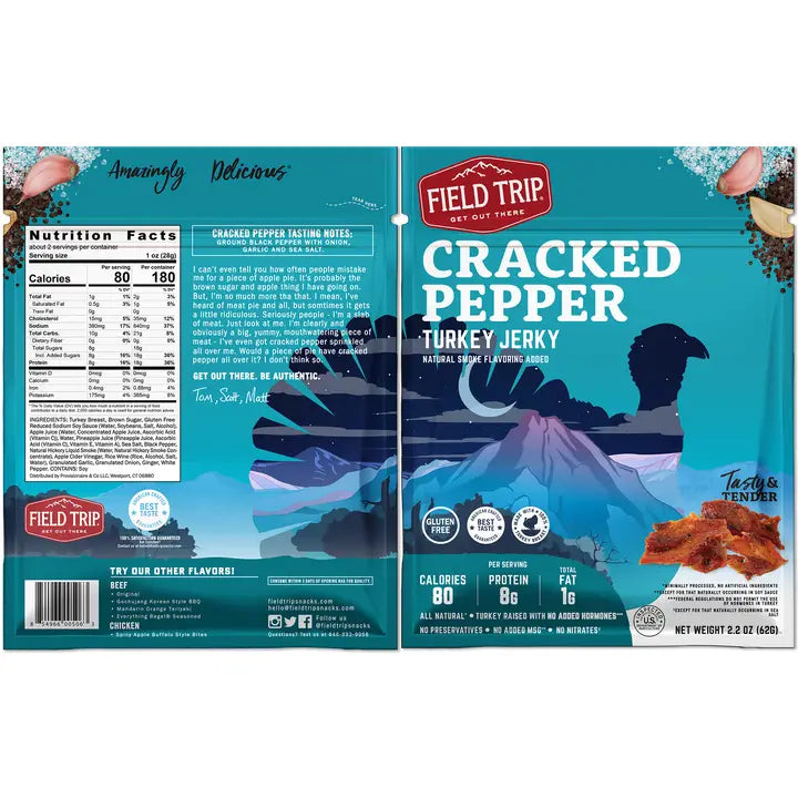 Cracked Pepper Turkey Jerky (2.2oz)