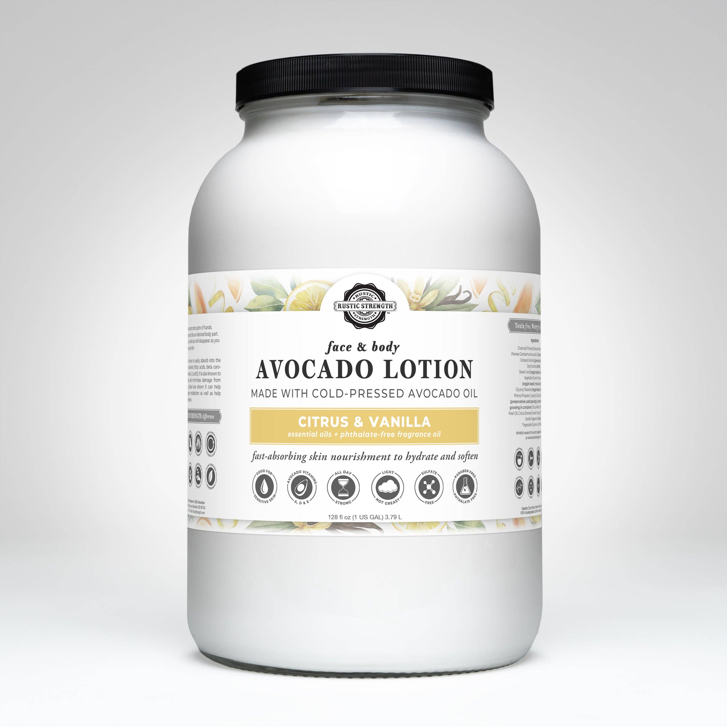 Rustic Strength Avocado Lotion for Face & Body