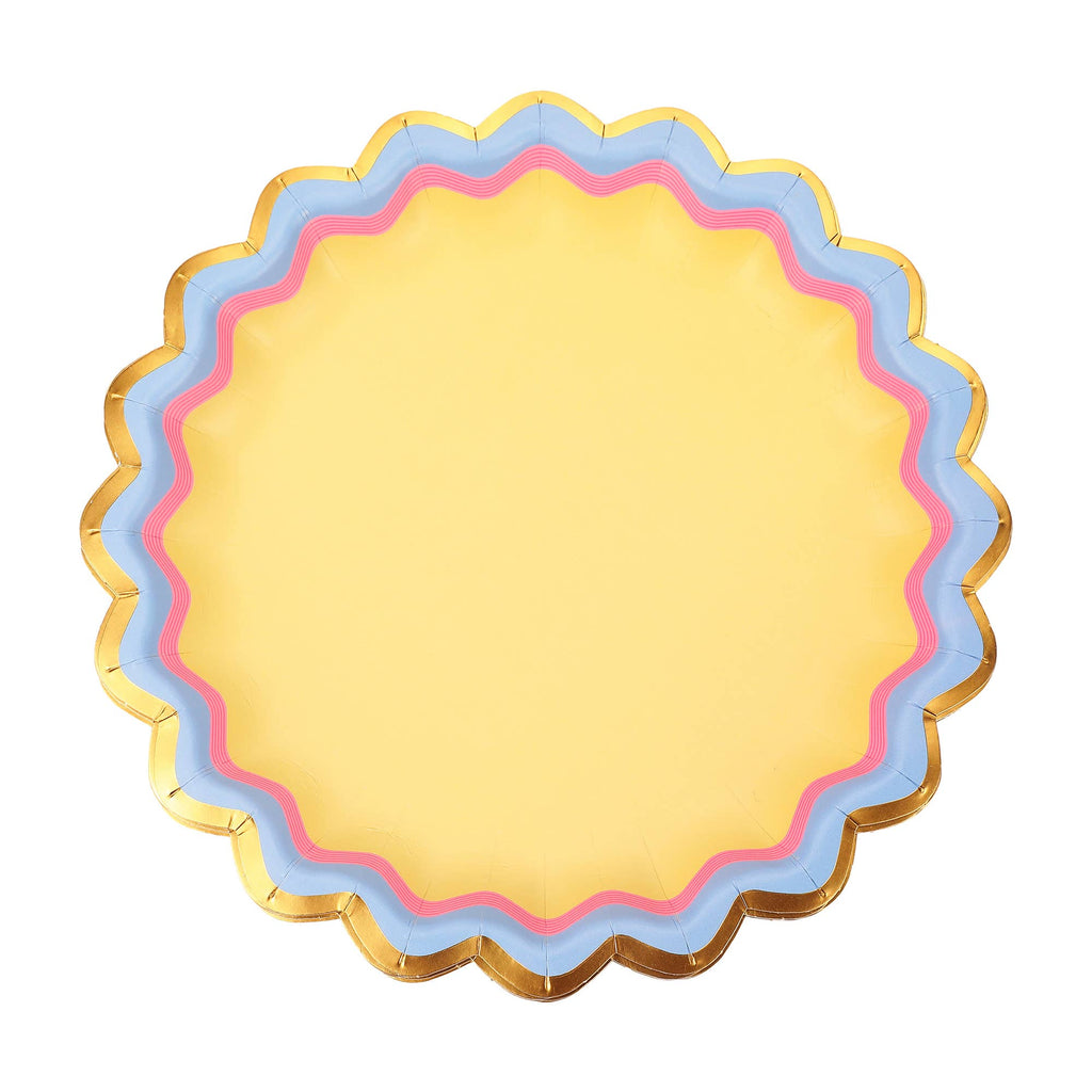 Rainbow Ric Rac Assorted Dessert Plate Set
