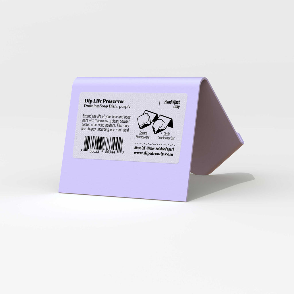 Dip Life Preserver: Light Purple Draining Soap Dish (single unit)