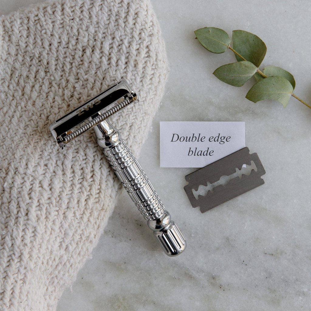 Zero Waste Safety Razor - Sustainable Razor - 10 Free Blades