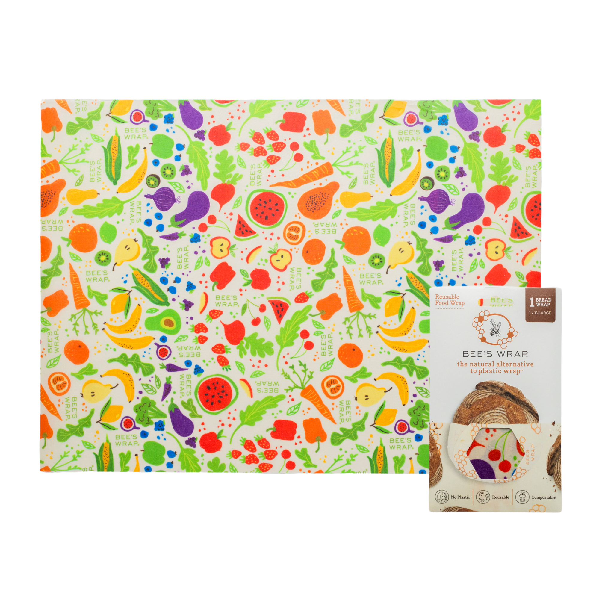 Bread Wrap - Garden Party Print