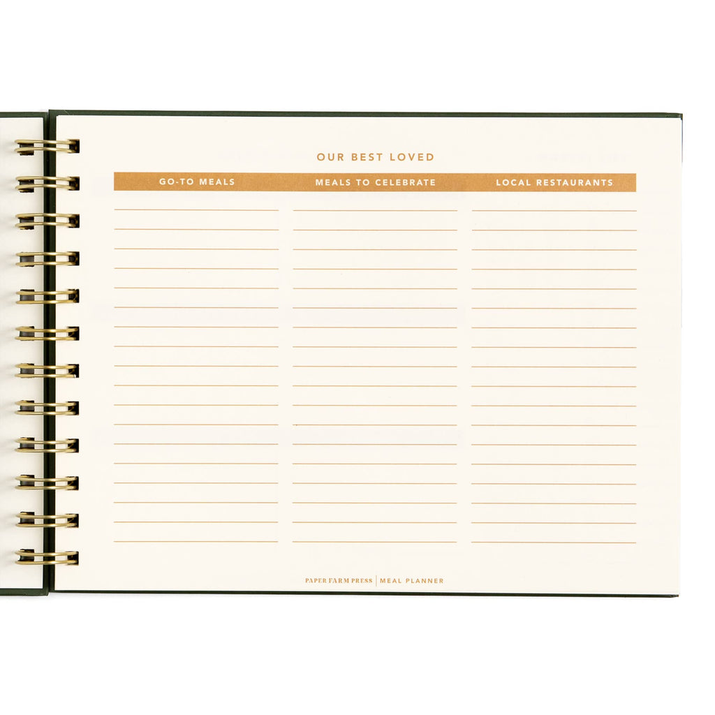Farm Fresh Weekly Meal Planner - Floral