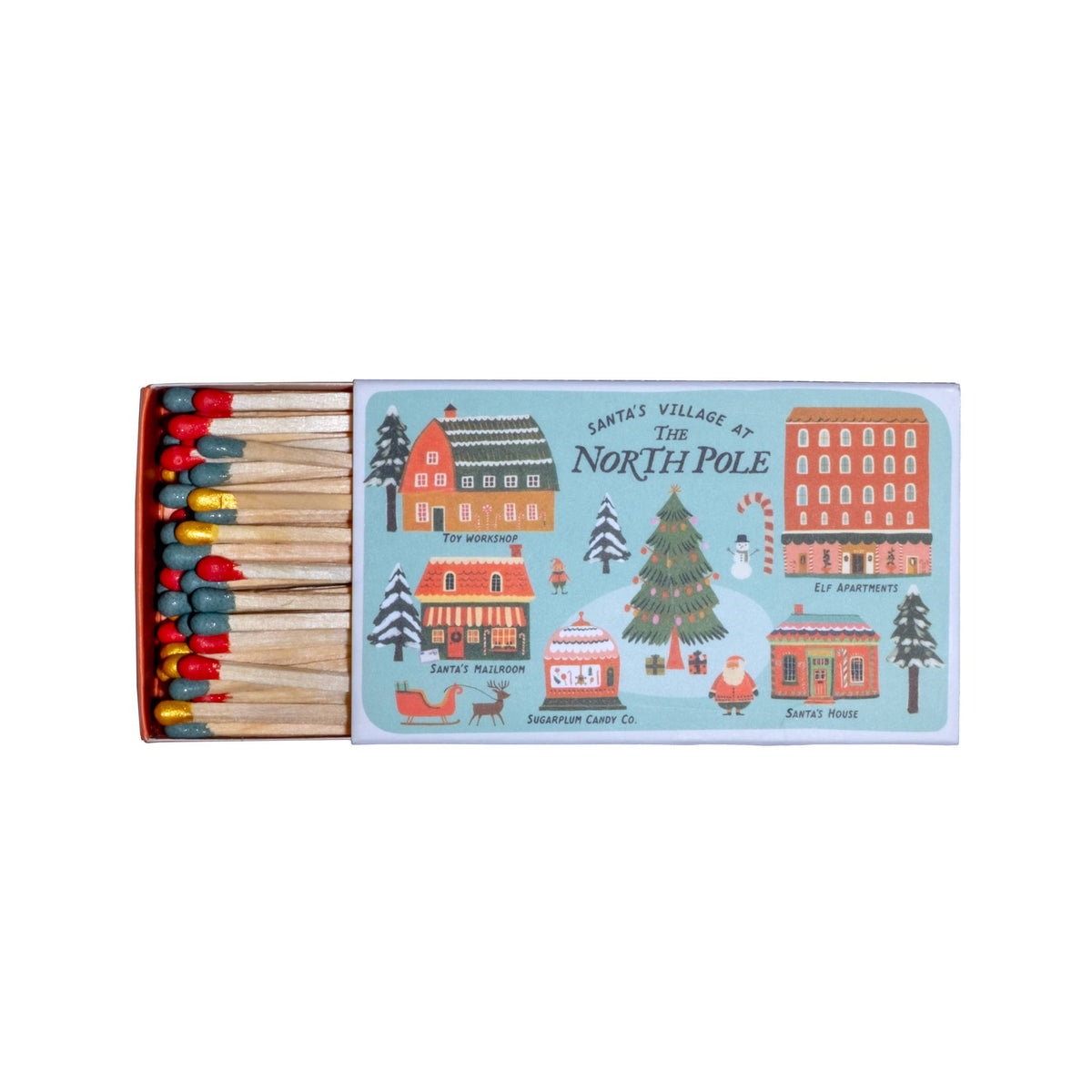 Santa’s Village – Holiday Matches, Long (3.78")
