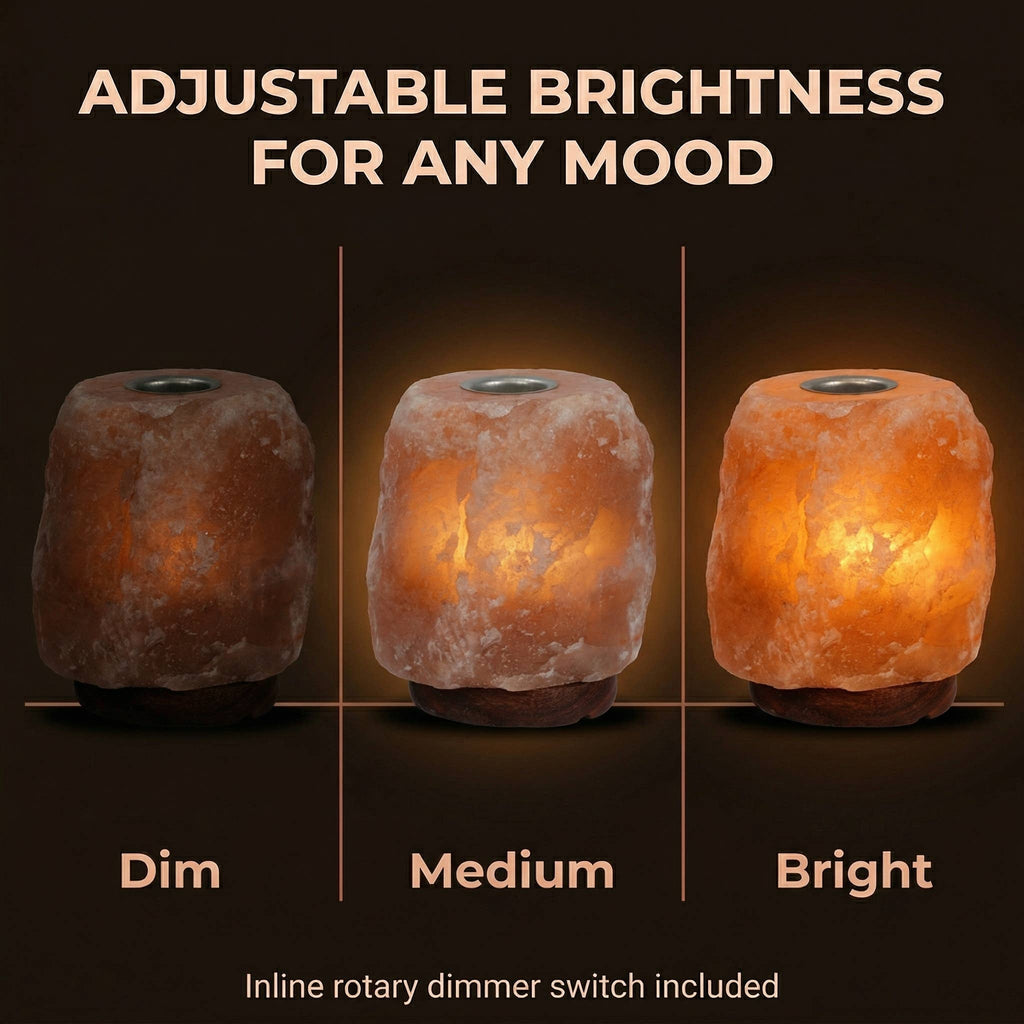 Himalayan Salt Lamp with Aromatherapy Tray