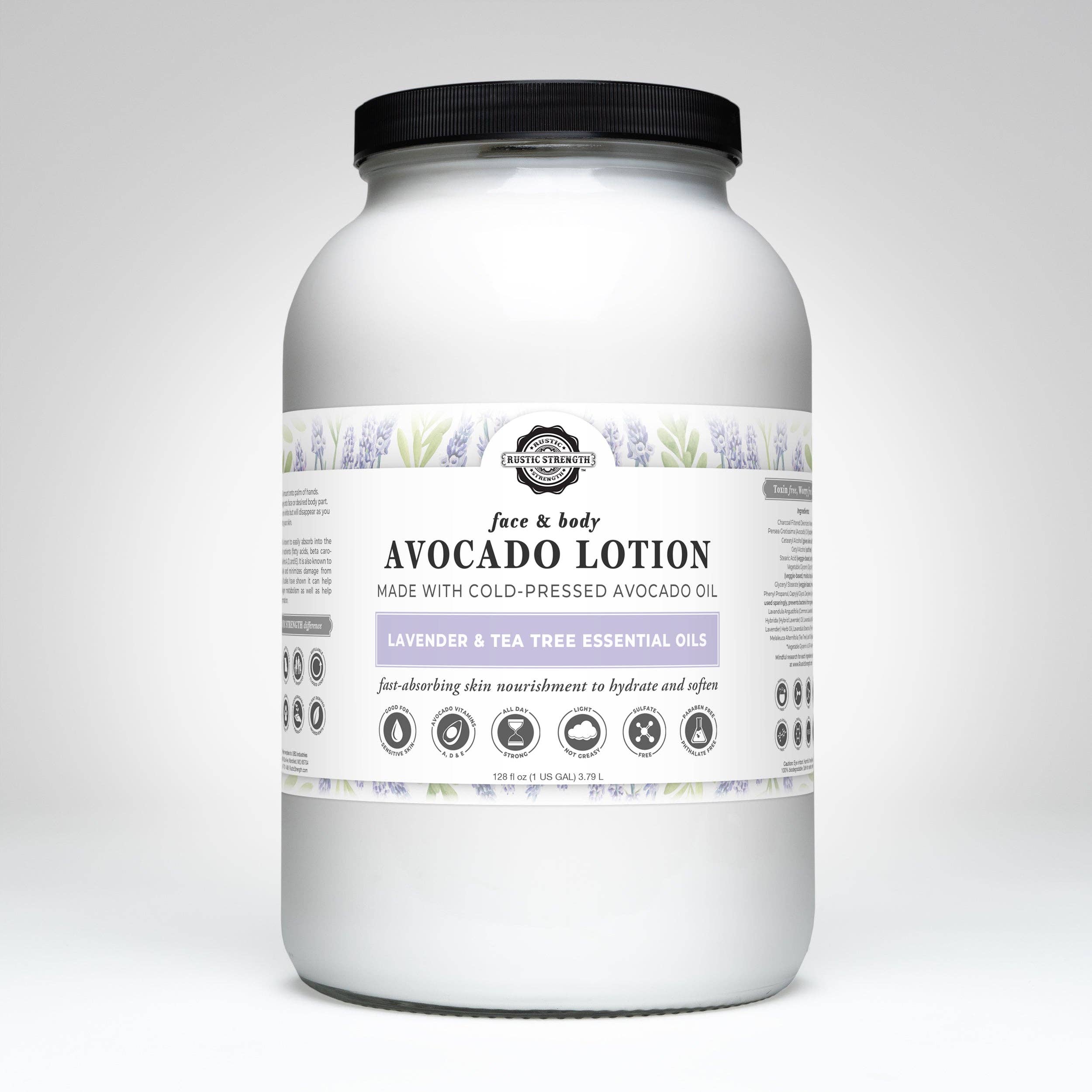 Rustic Strength Avocado Lotion for Face & Body