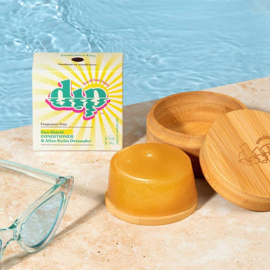 DIP Mini Dip Sun Shield: Conditioner Bar & After Swim Detangler