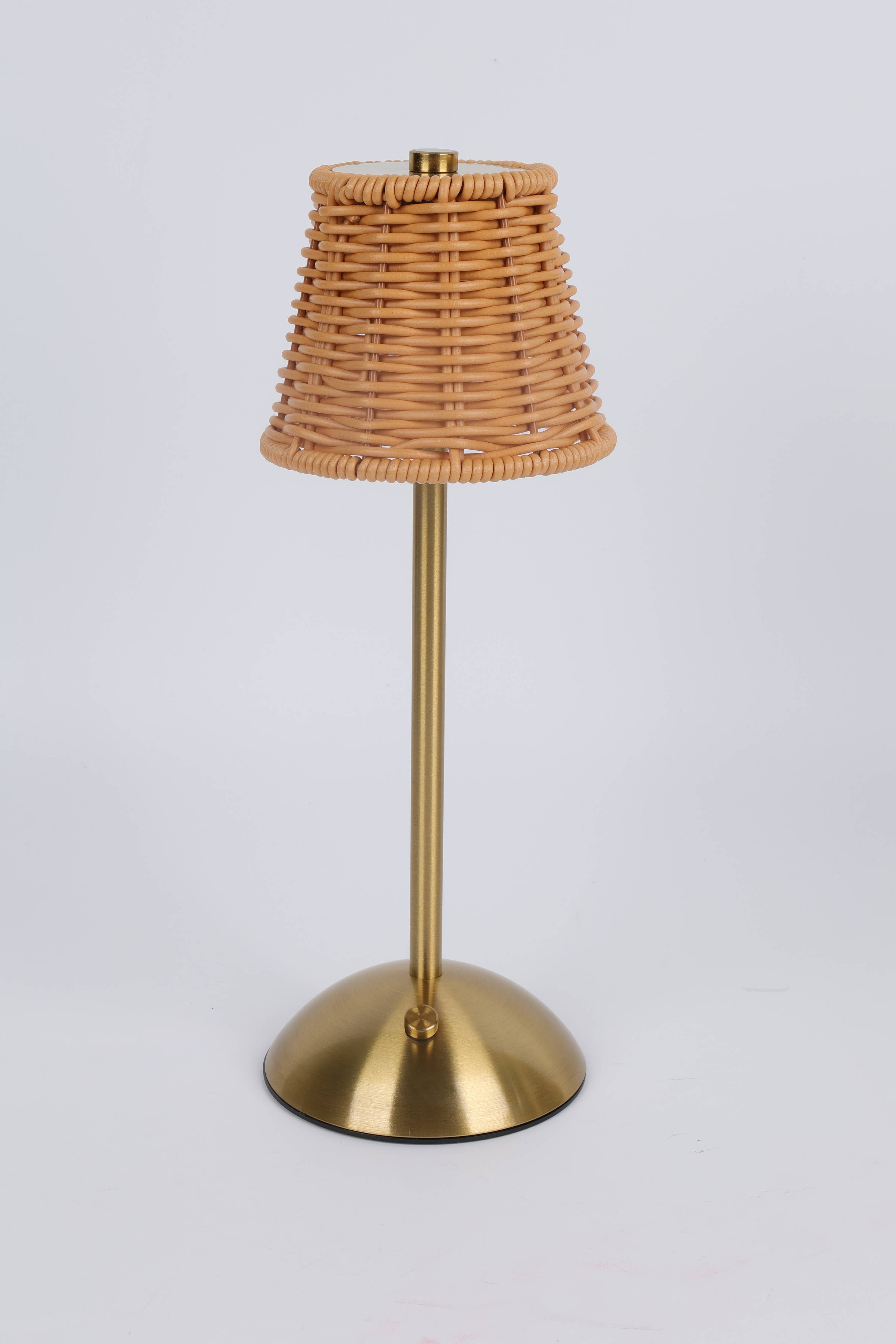 Rechargeable Rattan LED Lamp
