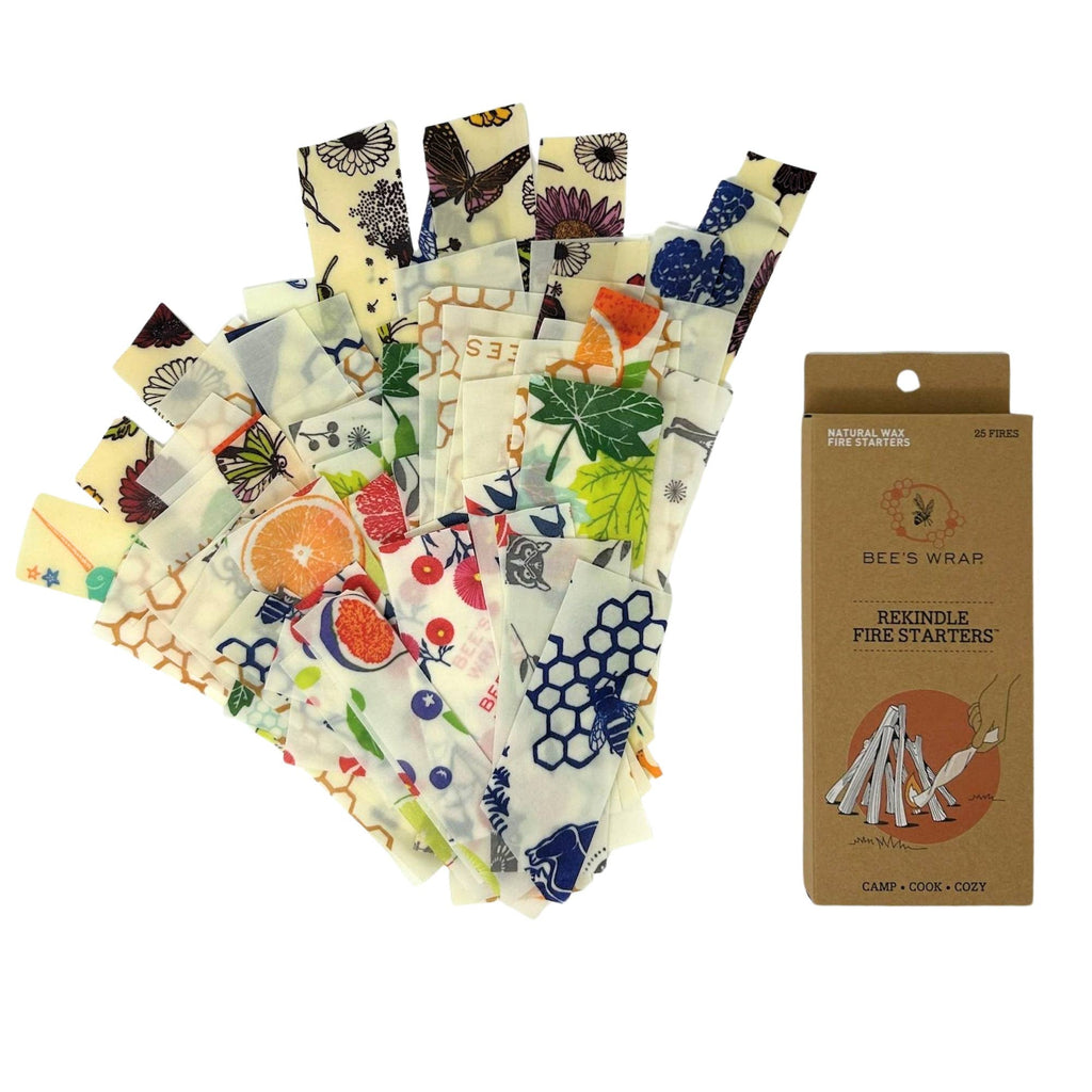 Bees Wrap Zero Waste ReKindle Fire Starters™ - Recycled Wrap