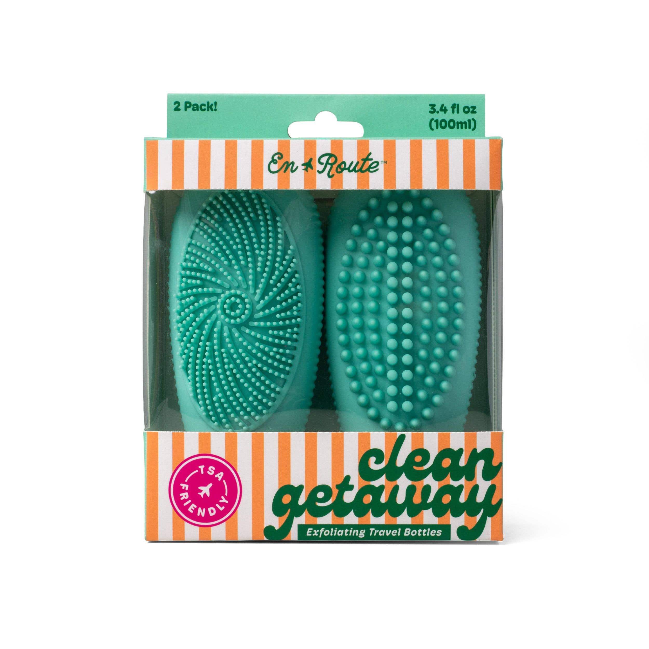 En Route Clean Getaway All-In-One Scrub Bottles